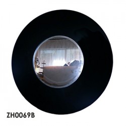 espejo circular negro 107cm