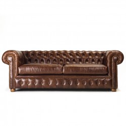 sofa chesterfield 200cm cuero