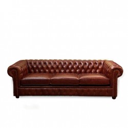 sofa chesterfield 250cm cuero