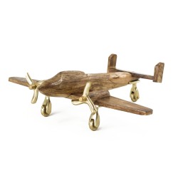 aeroplano de madera y alum