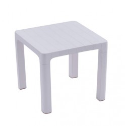 mesa auxiliar lotus blanca