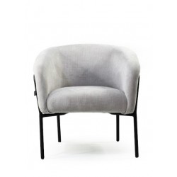sillon tapizado blanco tiza