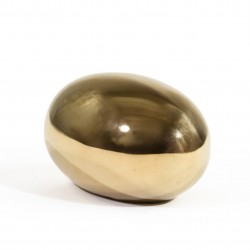 adorno de ceramica dorado