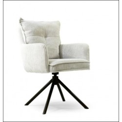 sillon giratorio capri blanco