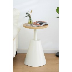 mesa auxiliar tomm blanca